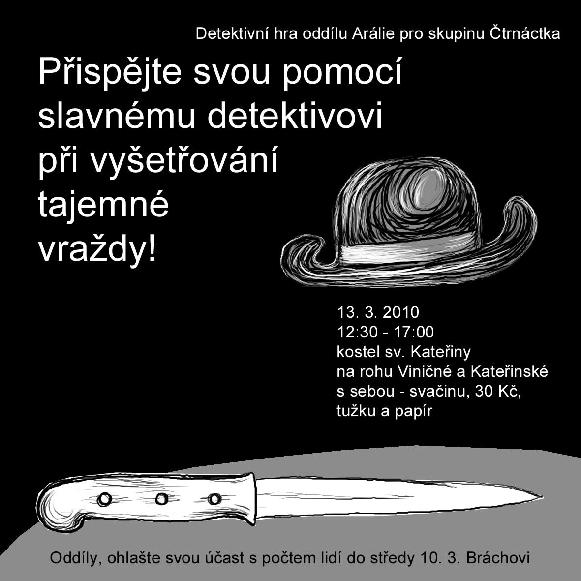 Arálijská hra - pozvánka
